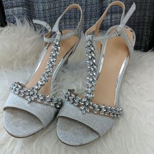 Badgley Mischka sparkle heels